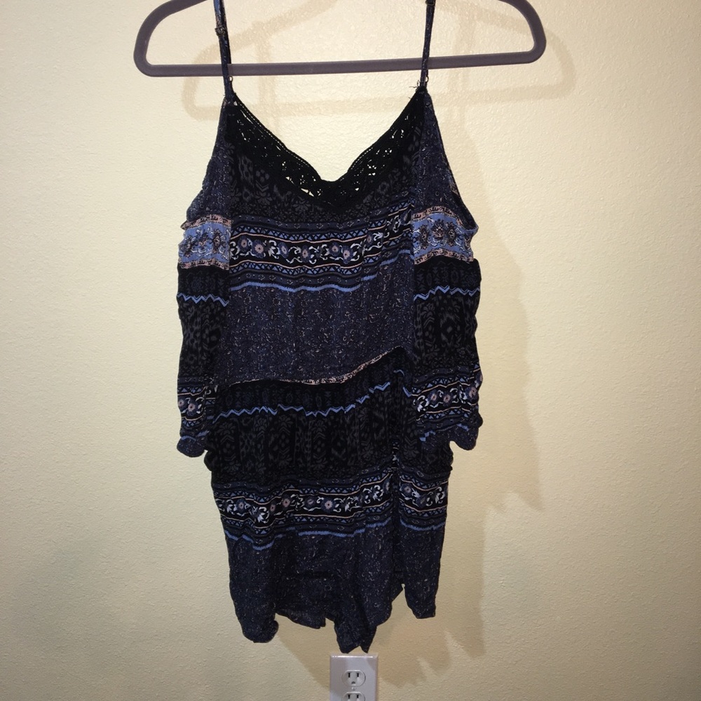 Cold shoulder romper